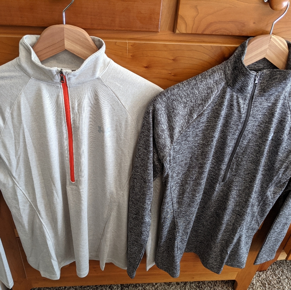 Under armour half zip sweat shirt